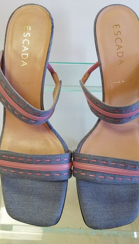 ❤👡DENIM HEELS👠❤